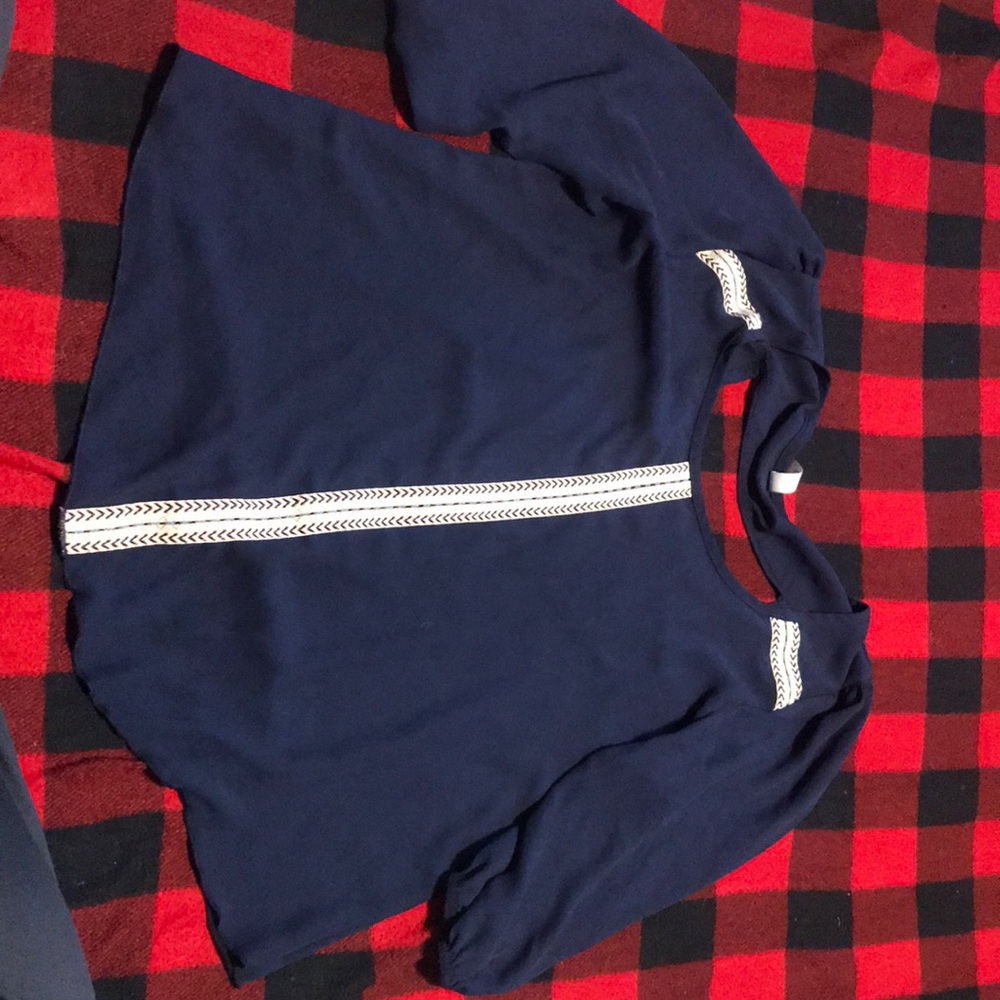 Navy blouse
